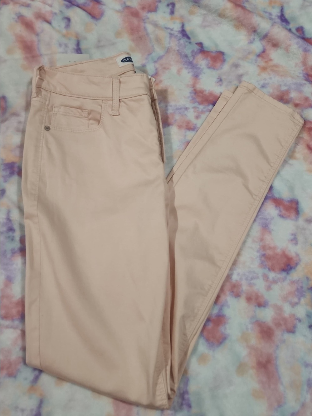 Old Navy Pale Pink Rockstar Skinny Jeans